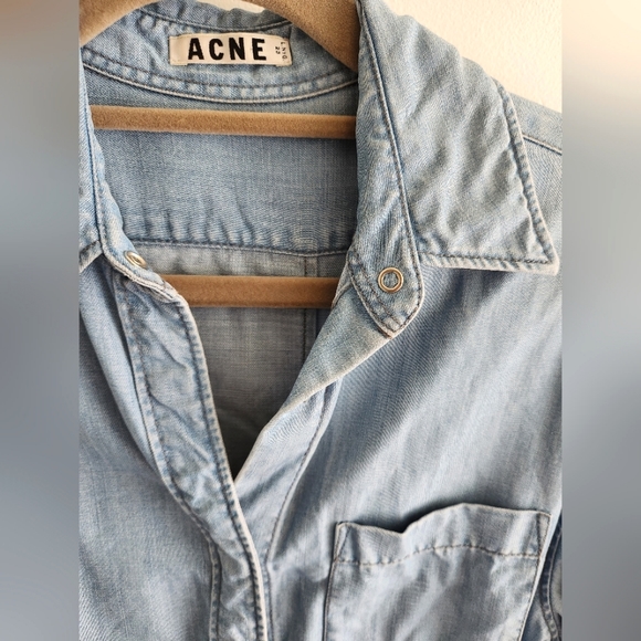 Acne Denim Button Down Top - Picture 3 of 5
